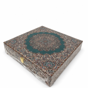 جعبه پذیرایی ترمه مدل T04 افراز سبز ۹ خانه سایز ۳۸×۳۸